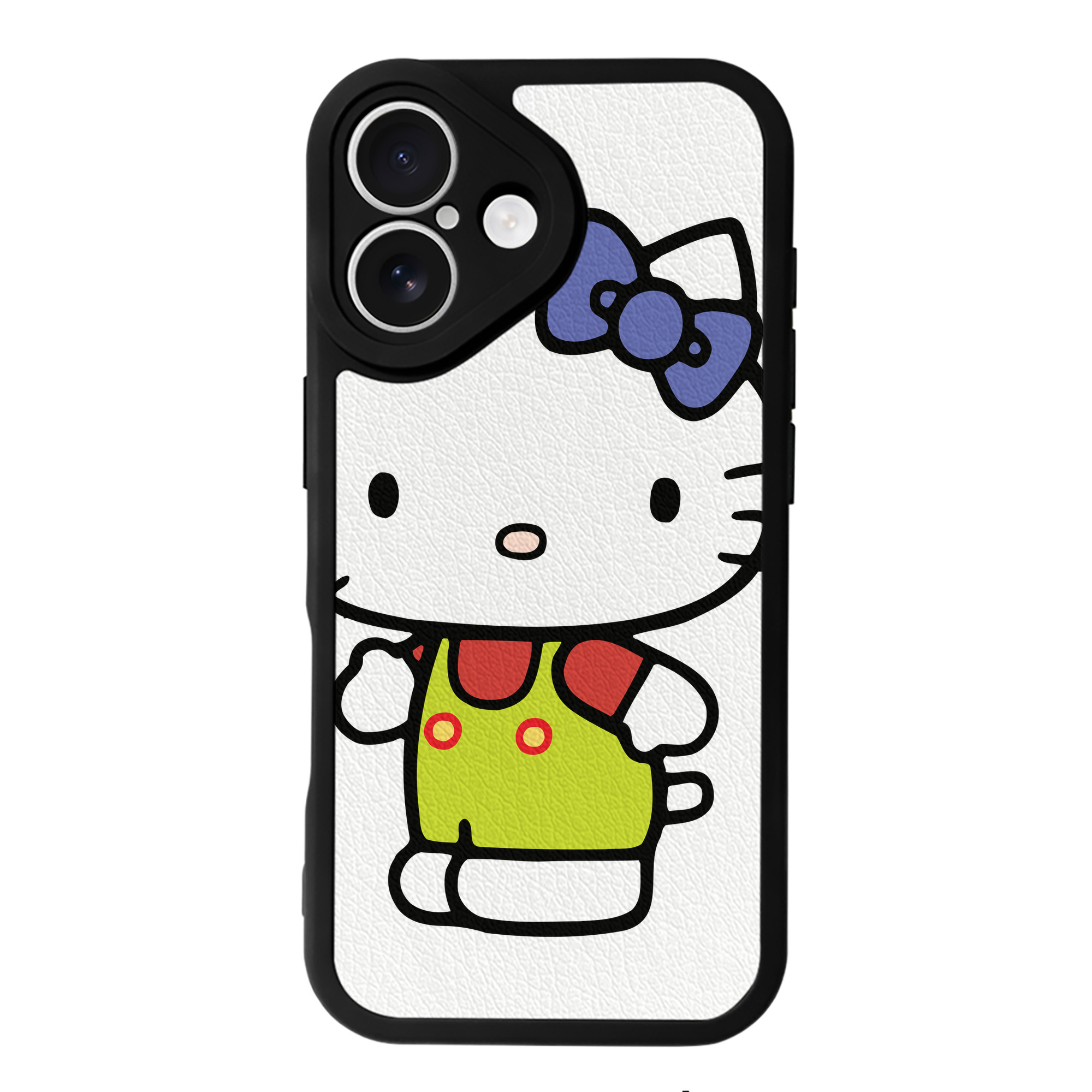 （画像用） Hello Kitty ハローキティ 【iPhone 16シリーズ対応】シリコンスマホケース（レザー調） 材質：シリコン
